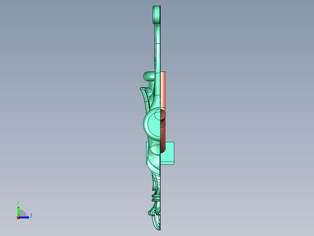 花哨的部分左视图