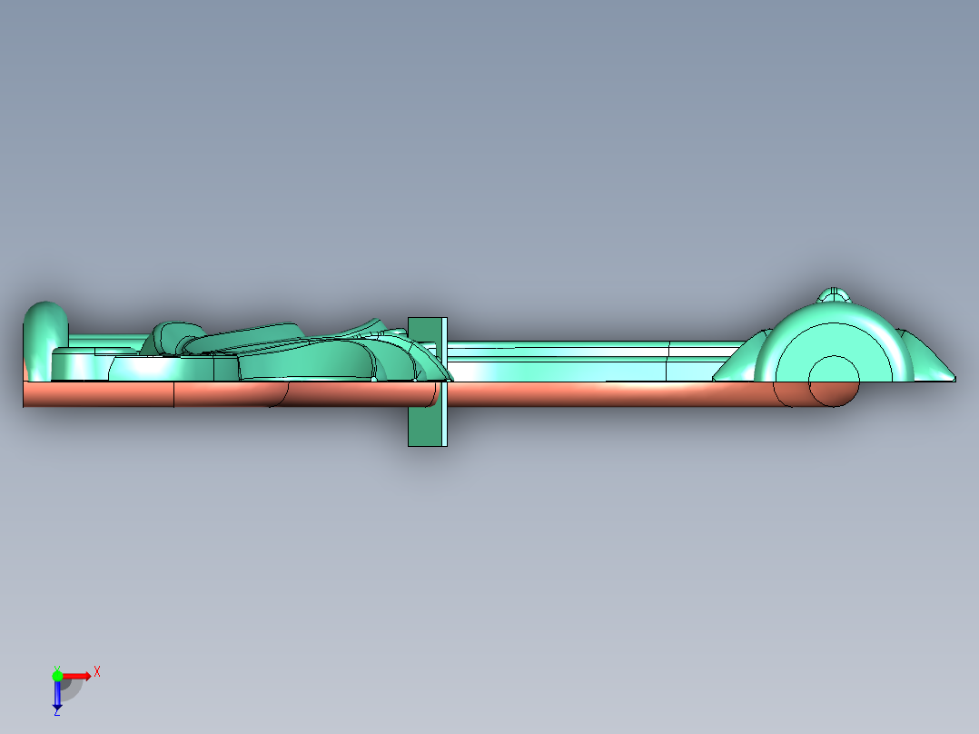 花哨的部分俯视图