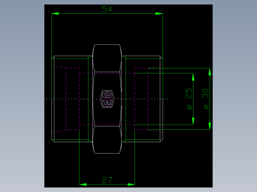 PARKER管接头EO Union G30SCFX_front