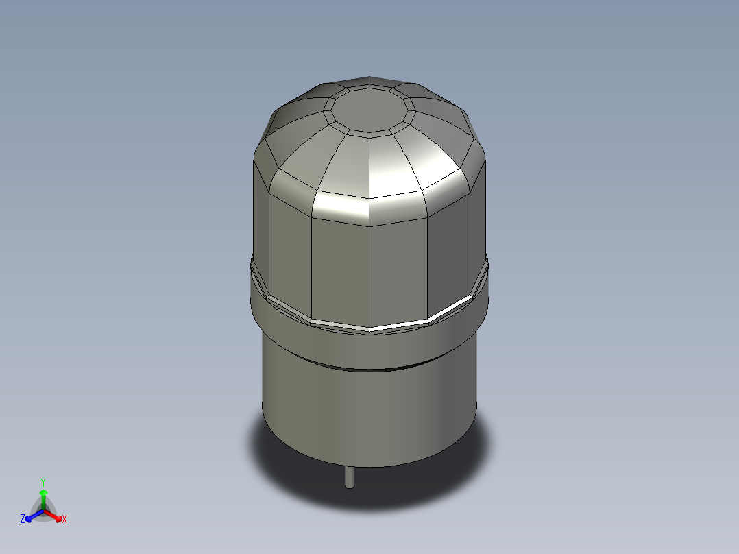 P127-LTE-1101J旋转警示灯正等轴测图