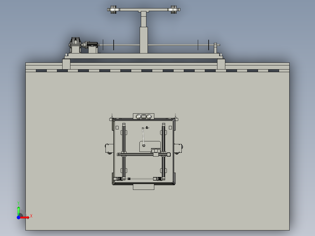 建筑外墙喷漆无人机前视图