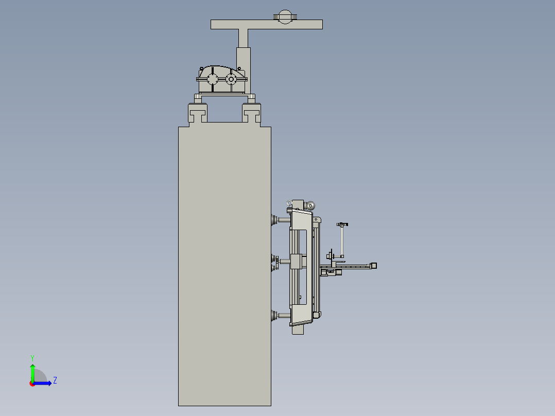 建筑外墙喷漆无人机左视图