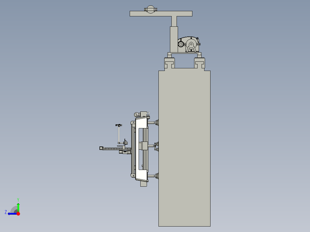 建筑外墙喷漆无人机右视图