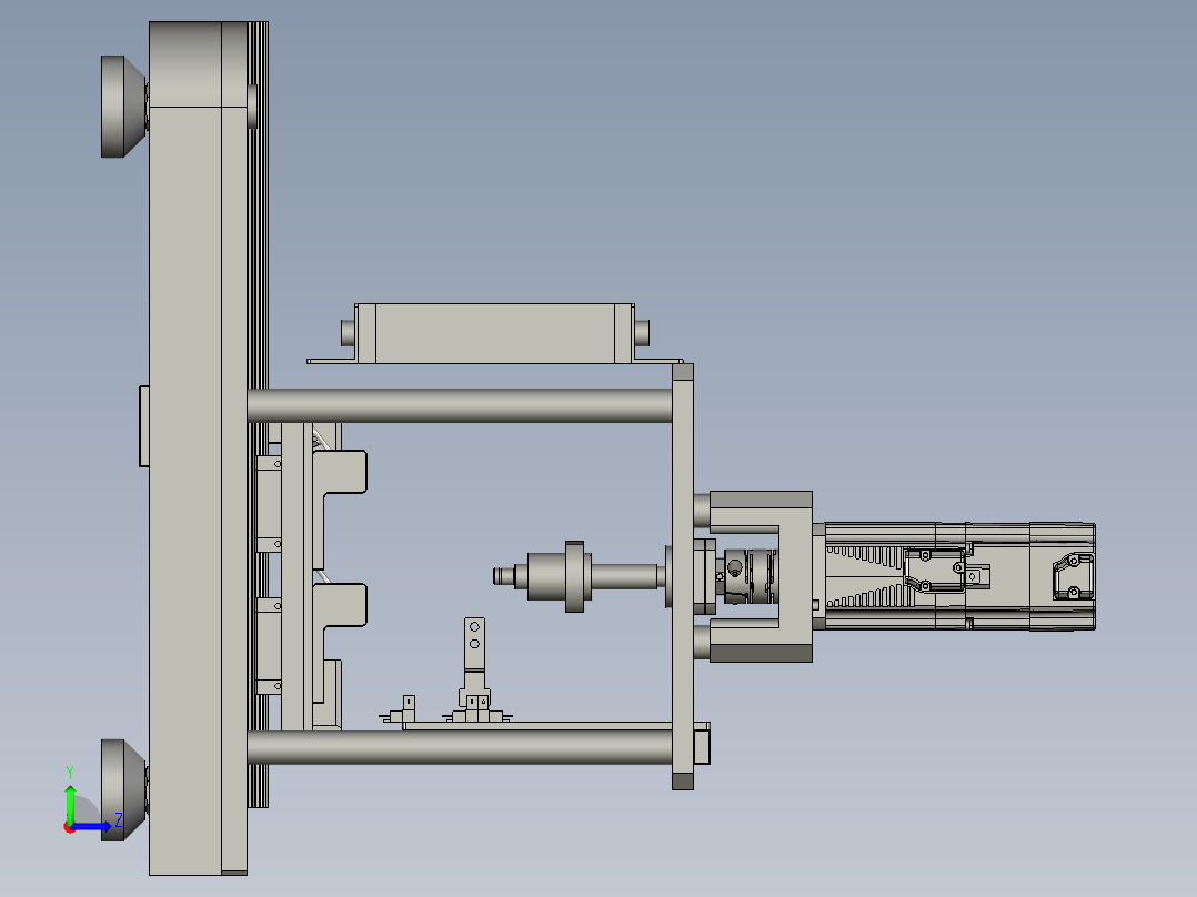 载具移动模组左视图