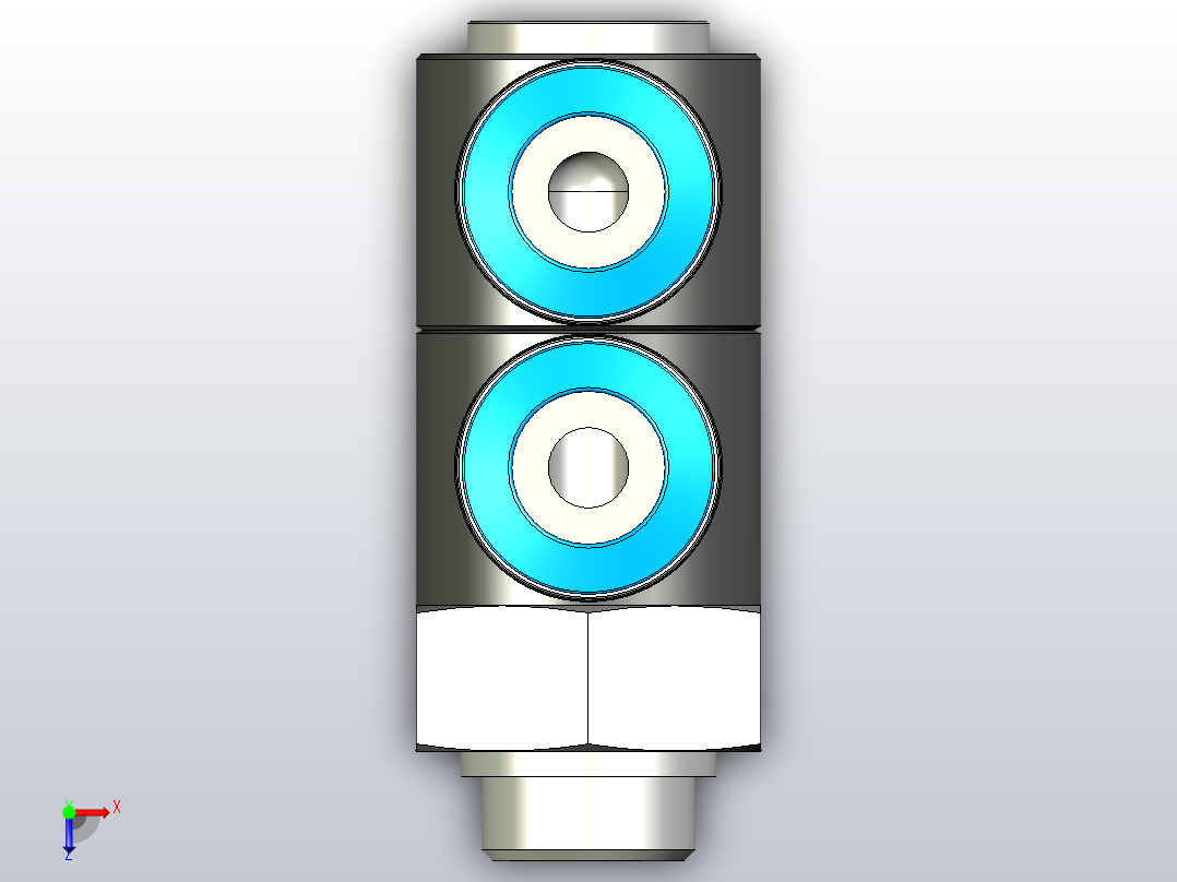 快插接头QSLV2-G3_8-12俯视图