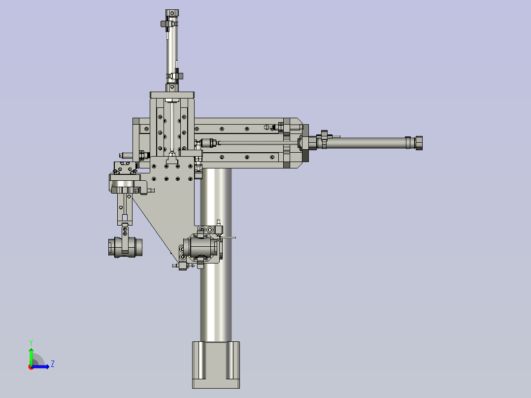 中节双联翻转搬运左视图