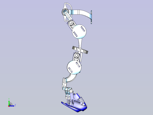 外骨骼结构3D建模图纸三维模型左视缩略图
