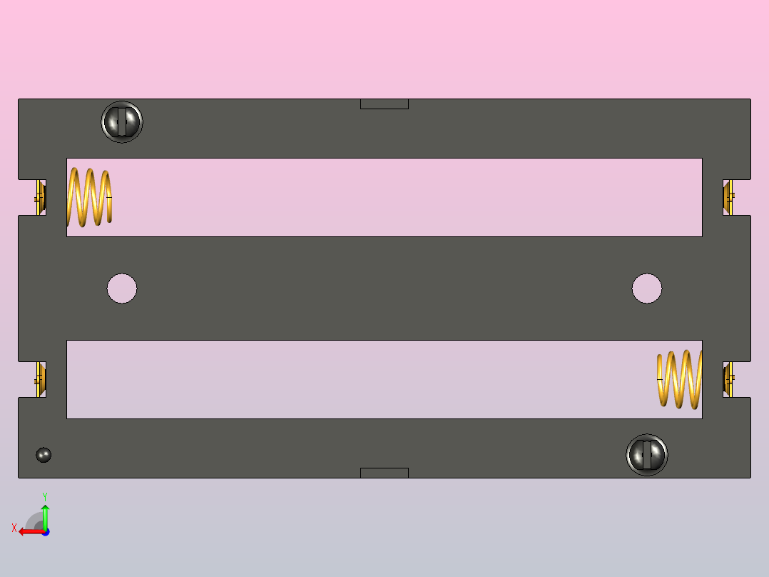 18650电池座后视图