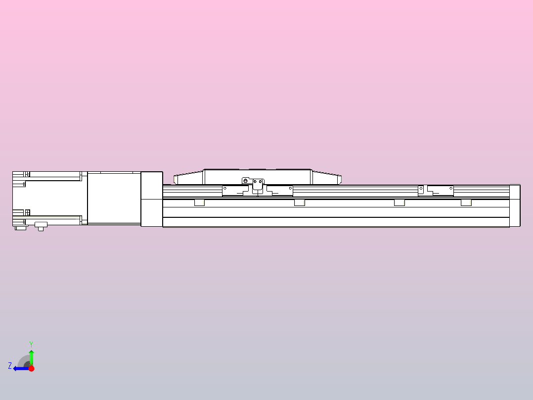 滚珠丝杠直线轴内置导轨TPA-GCR-170-2510C-L250-M-M75-N3右视图