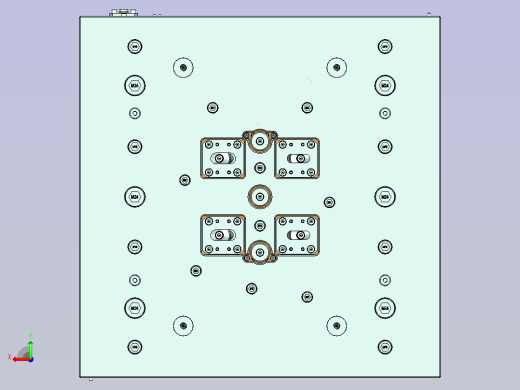 一款经典的汽车内饰热流道模具后视缩略图