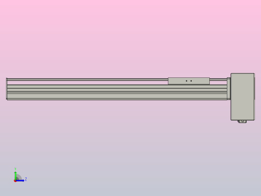 TEB8D-L450-B28-F5-400W半密封丝杆模组滑台左视缩略图