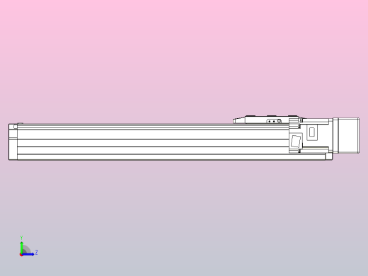 滚珠丝杠直线轴内置导轨TPA-GCR-80-1610C-L350-MR-M20-N3左视缩略图