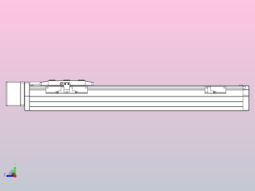 滚珠丝杠直线轴内置导轨TPA-GCR-80-1610C-L350-MR-M20-N3右视缩略图
