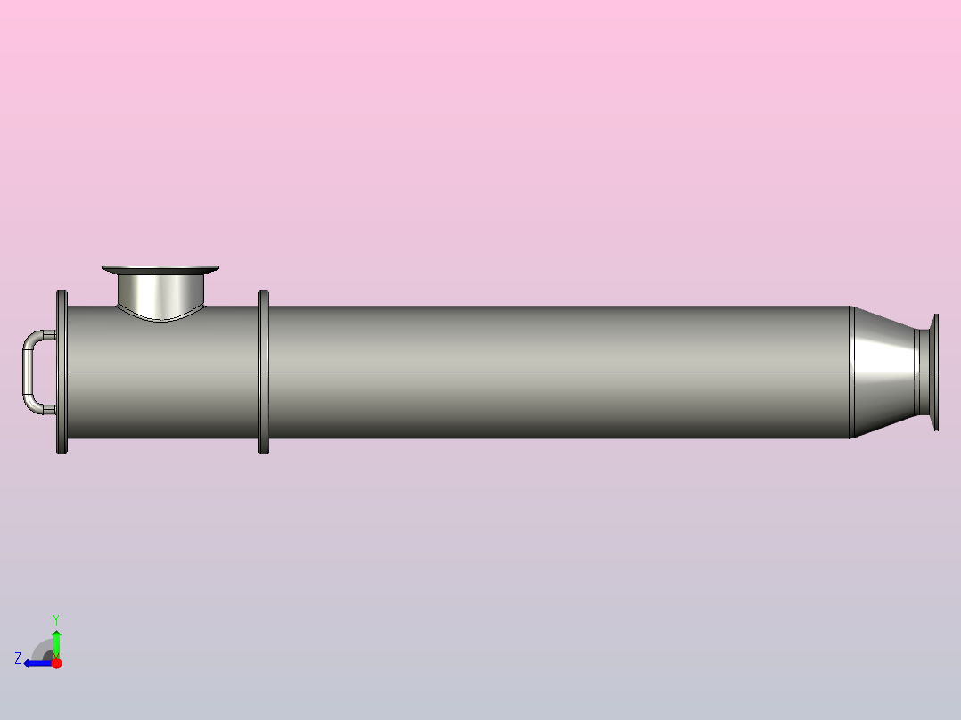 DGX04-K卡式双节直角过滤器[DGX04-K-DN80]右视图