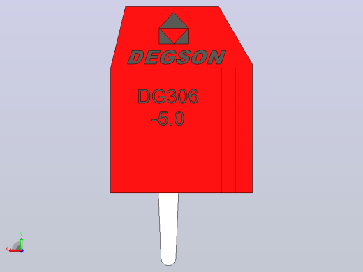 10针DG306 5红色间距5毫米后视缩略图