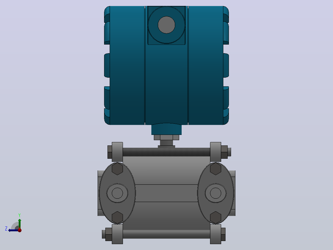TEYC-1151DP型差压变送器[ TEYC-1151-3]右视图