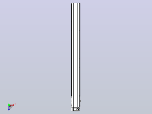 皮带直线轴半封闭可选导轨TPA-HNB-202D-140-L1900-LU-Y-P75-N3俯视缩略图
