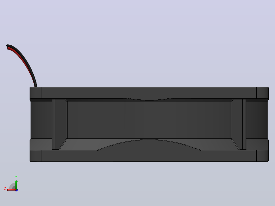 8cm PC 风扇后视图