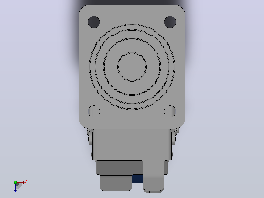 Z13-01B-150-322L重型轮[Z13-01B-100-322L]脚轮俯视图