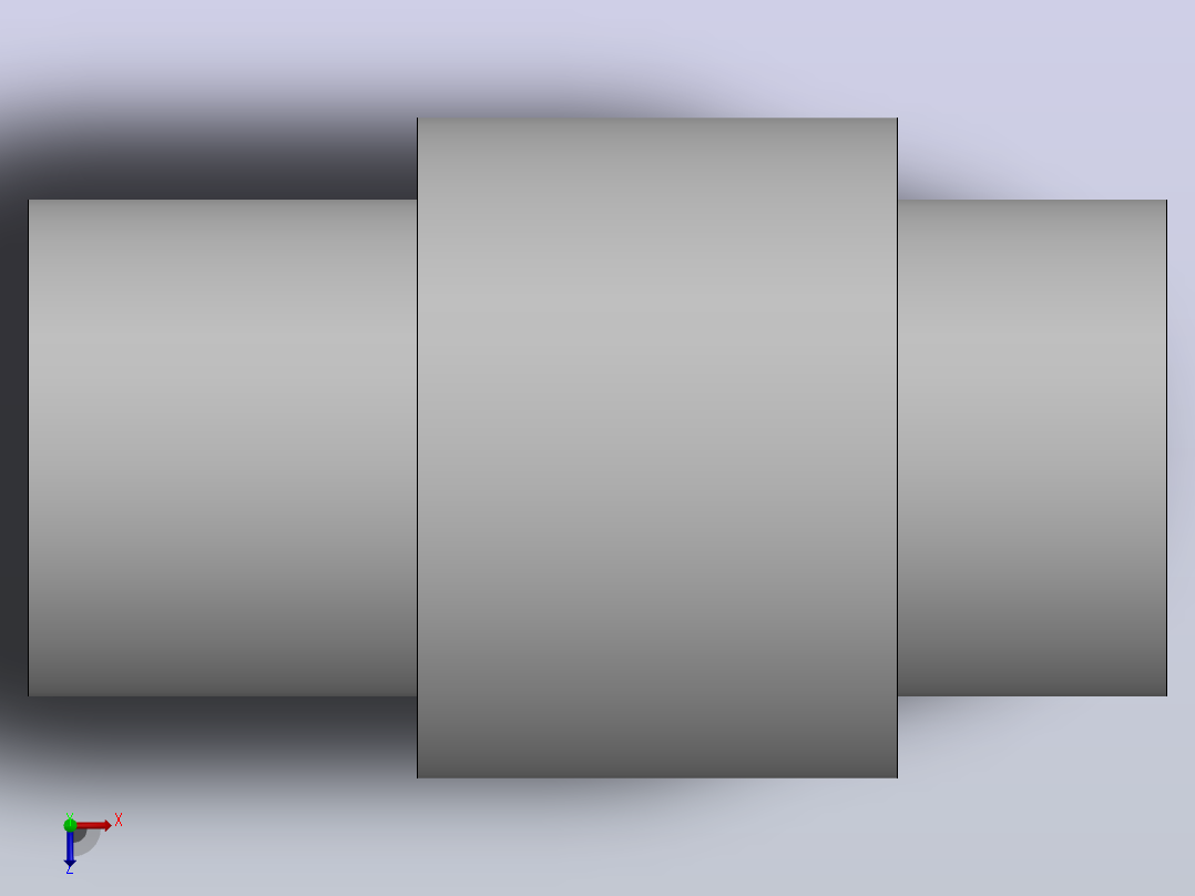 Solidworks中的轴流泵俯视图