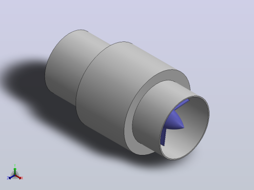 Solidworks中的轴流泵正等轴测缩略图