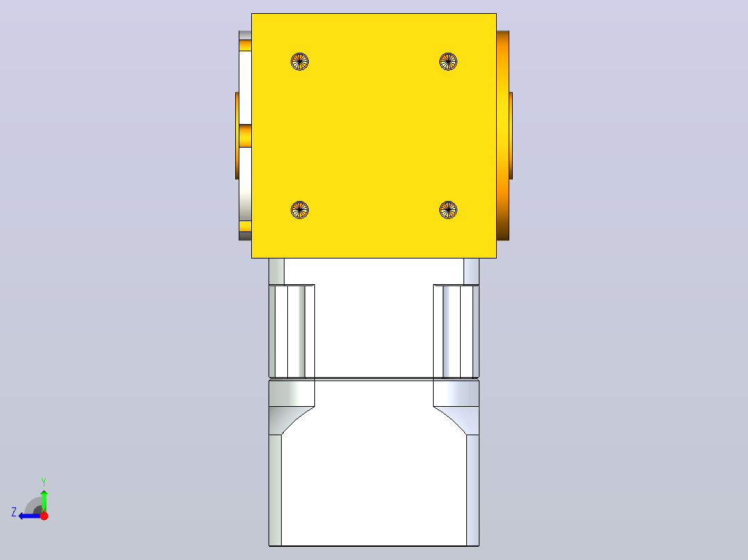 PW70双孔 PGH60-L1 14-50-70-M4 转向器加减速机 PW70双孔 PGH60 14-50-70-M4右视图