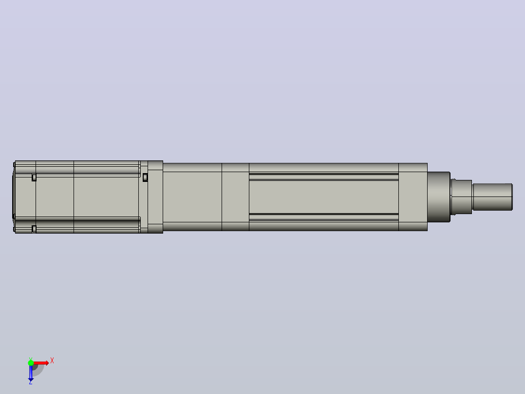 轻载电动缸TPA-ESR63-2010C-L50-M-W-P75-C3俯视图