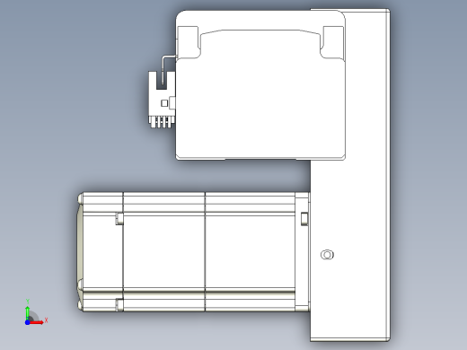 皮带直线轴半封闭可选导轨TPA-HNB-85D-90-L1050-LP-C-P20-N3前视缩略图