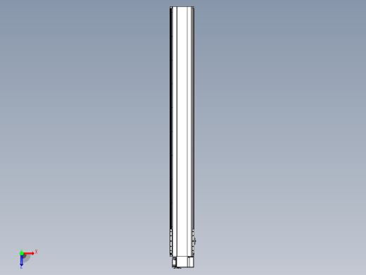 皮带直线轴半封闭可选导轨TPA-HNB-202D-140-L1750-RP-Y-P75-N3俯视缩略图
