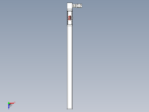伺服电机集成皮带传动直线执行器TPA-OCB-120-224-L1750-DL-J90-N3俯视缩略图