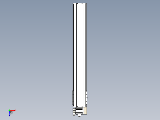 皮带直线轴半封闭可选导轨TPA-HNB-220D-176-L1250-RU-Y-P1K-N3俯视缩略图