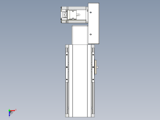 皮带直线轴半封闭可选导轨TPA-HNB-105D-90-L50-ML-C-P20-N3俯视缩略图