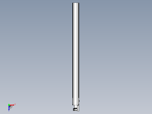 皮带直线轴半封闭可选导轨TPA-HNB-202D-140-L2850-MR-Y-P75-N3俯视缩略图