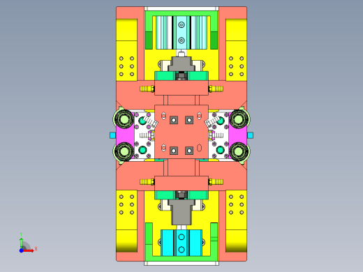 夹紧机构，水平调节机构 step前视缩略图