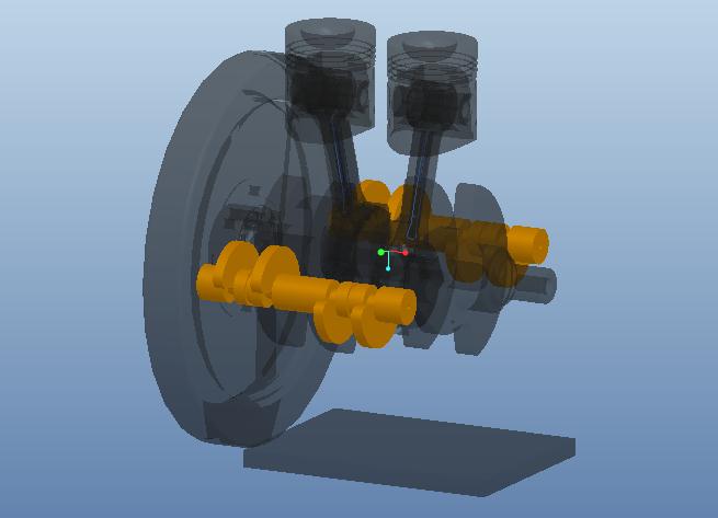 2100柴油机曲轴系设计(sw13+说明书+cad)