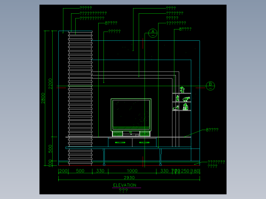家装类CAD图块(三)-FH01011B