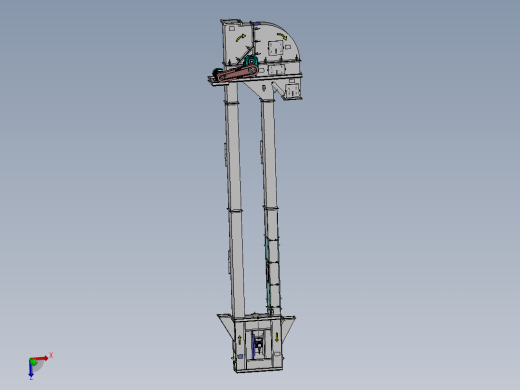 链斗升降机核心结构三维建模图纸 SOLIDWORKS设计