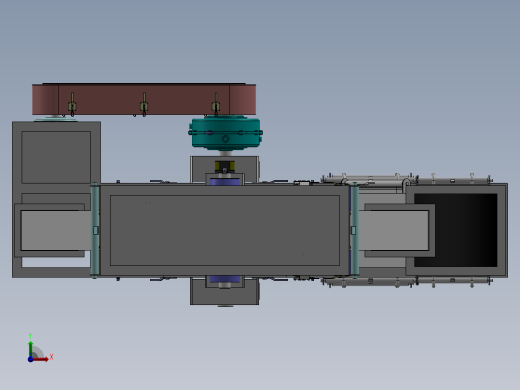 链斗升降机核心结构三维建模图纸 SOLIDWORKS设计前视缩略图