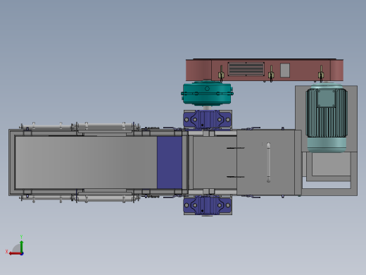 链斗升降机核心结构三维建模图纸 SOLIDWORKS设计后视缩略图