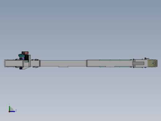 链斗升降机核心结构三维建模图纸 SOLIDWORKS设计左视缩略图