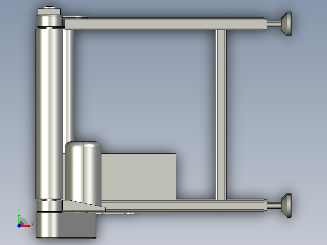 输送线、输送机3D模型前视图