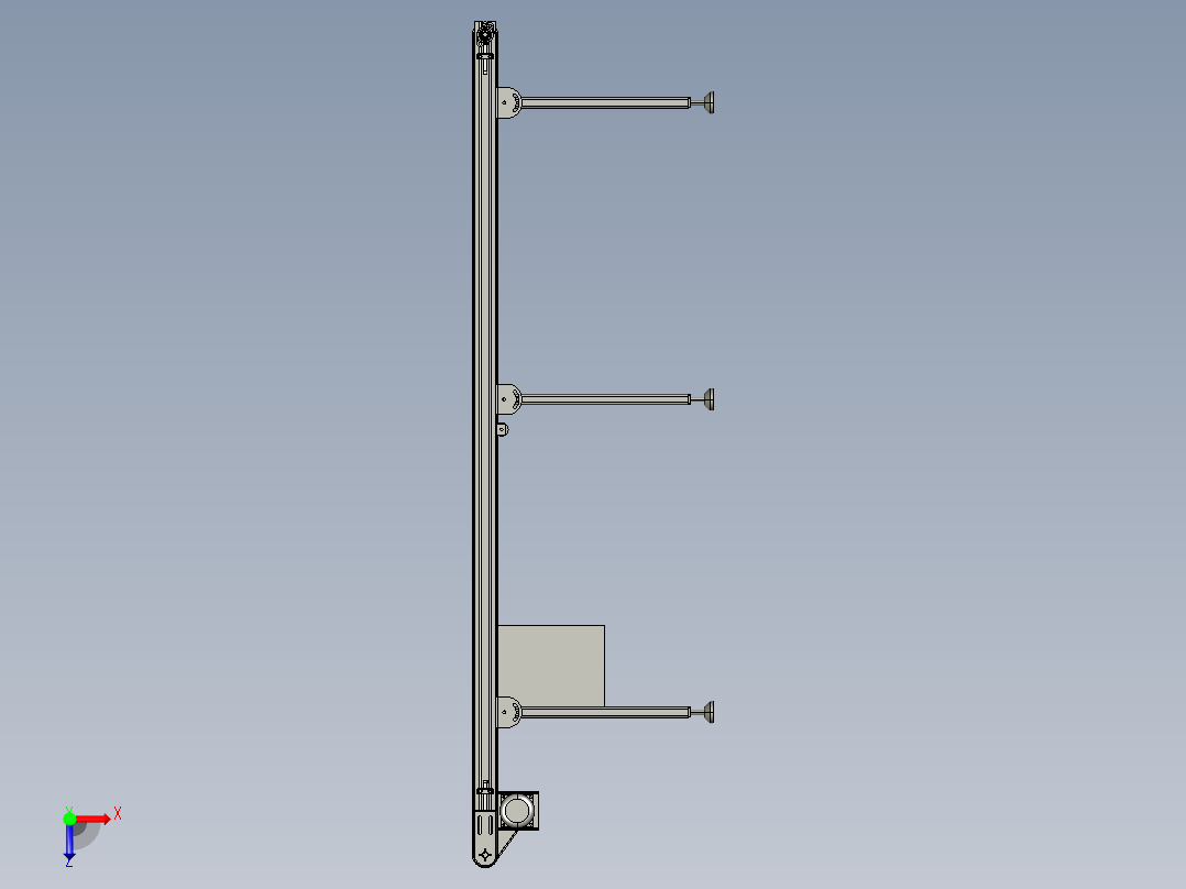 输送线、输送机3D模型俯视图