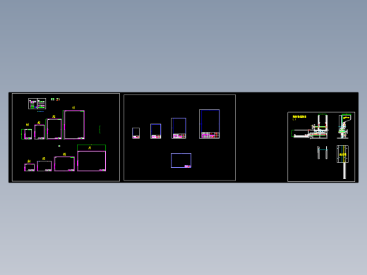 卧室机床和自行车CAD图