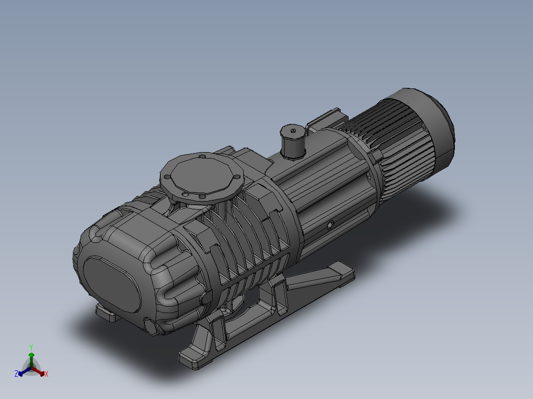 真空泵正等轴测图