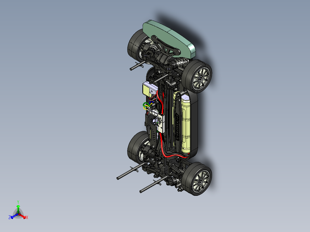 田宫tamiya tt-01 type-e底盘设计图纸正等轴测图