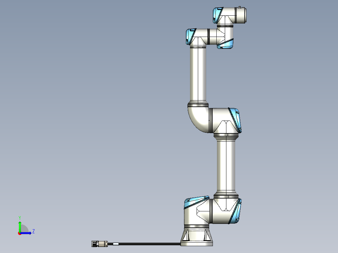 数模-UR5E左视图