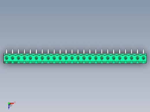 DEGSON 2EDG 系列 5.08mm 可插拔接线端子组-2EDGR-5.08-24P-14-00AH俯视缩略图