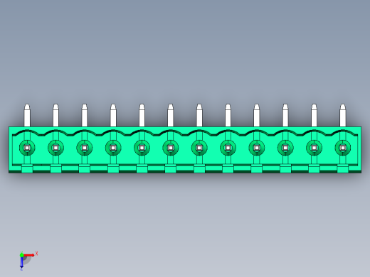 DEGSON 2EDG 系列 5.08mm 可插拔接线端子组-2EDGRC-5.08-12P-14-00AH俯视缩略图