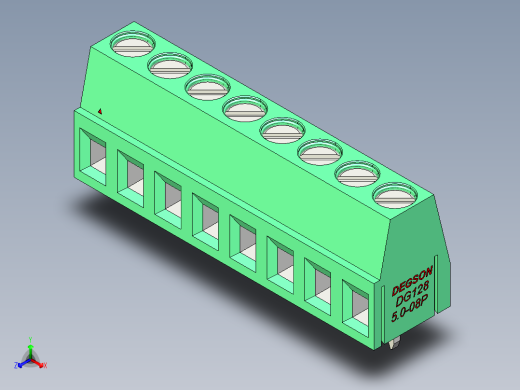 DEGSON DG128 系列 5.07.5mm 接线端子-DG128-5.0-08P-14-00AH