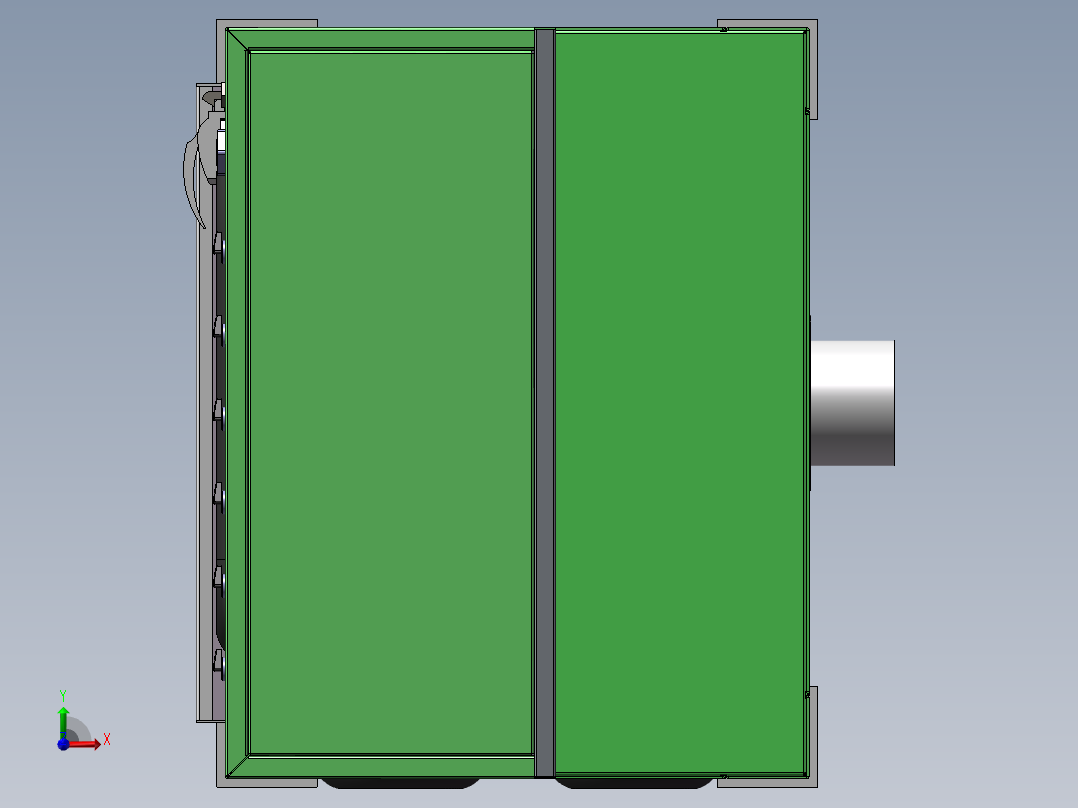 非标喷砂机前视图
